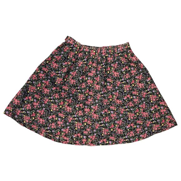 90s Vintage Floral Circle Skirt, Pasta, Size 12 - Picture 2 of 4
